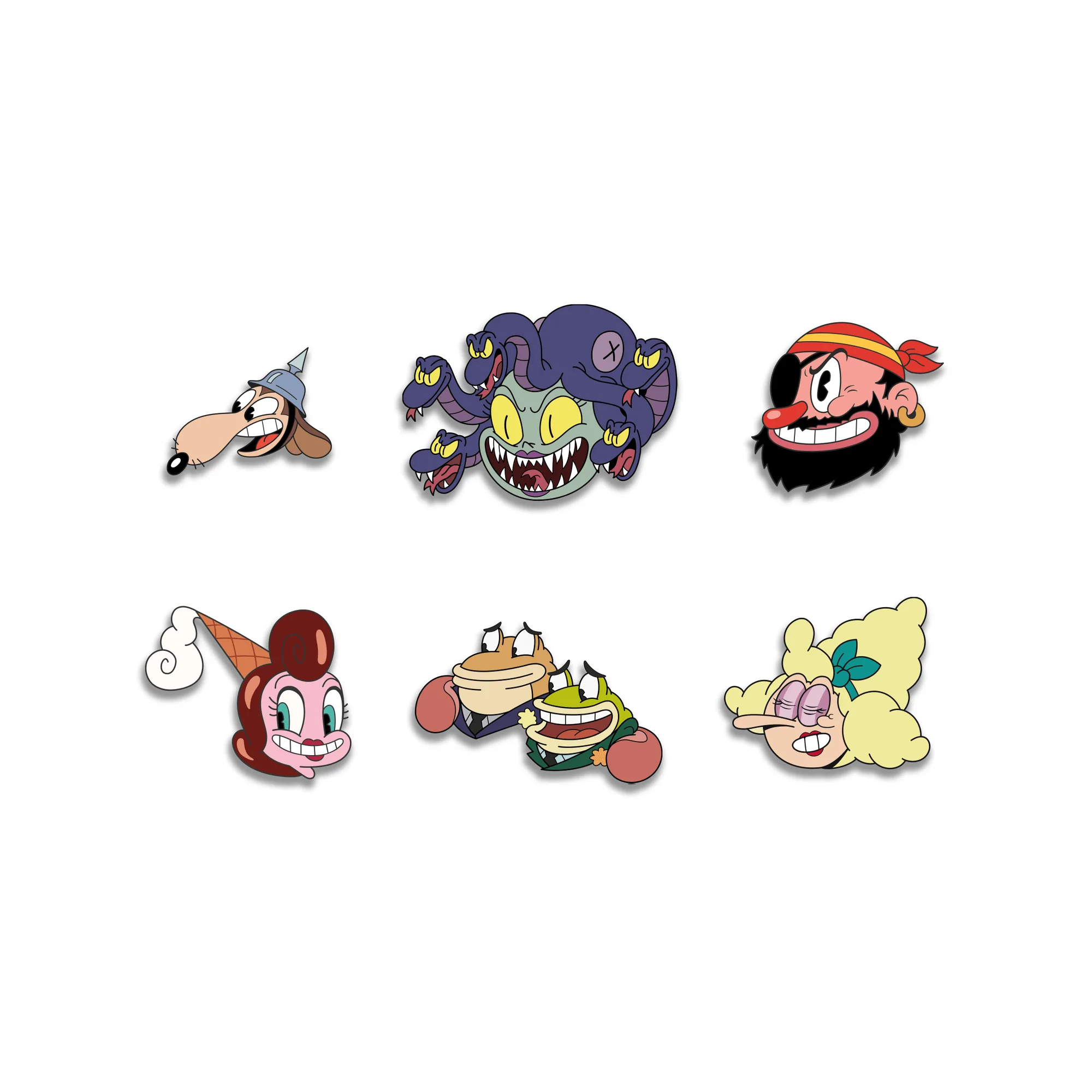 The Cuphead Show! Premium Enemy Pins