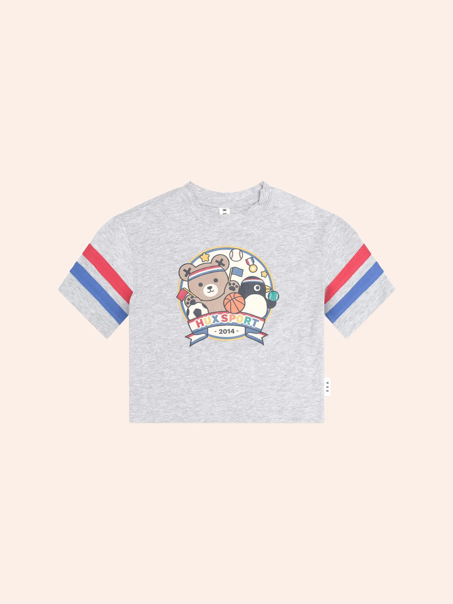 Hux Sport Stripe Slouchy Tee