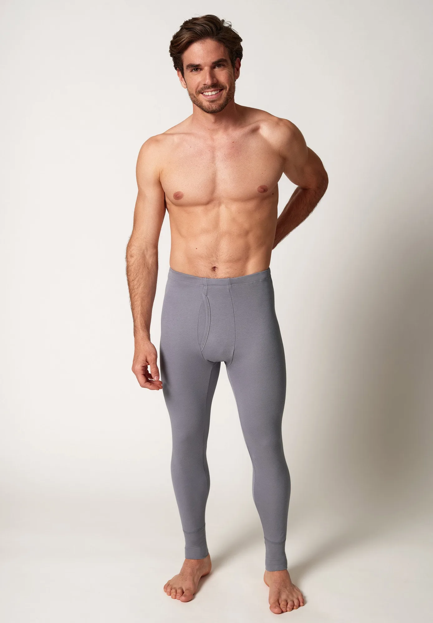 Thermo Cotton Pants lang mit Eingriff | ash 112358-010540