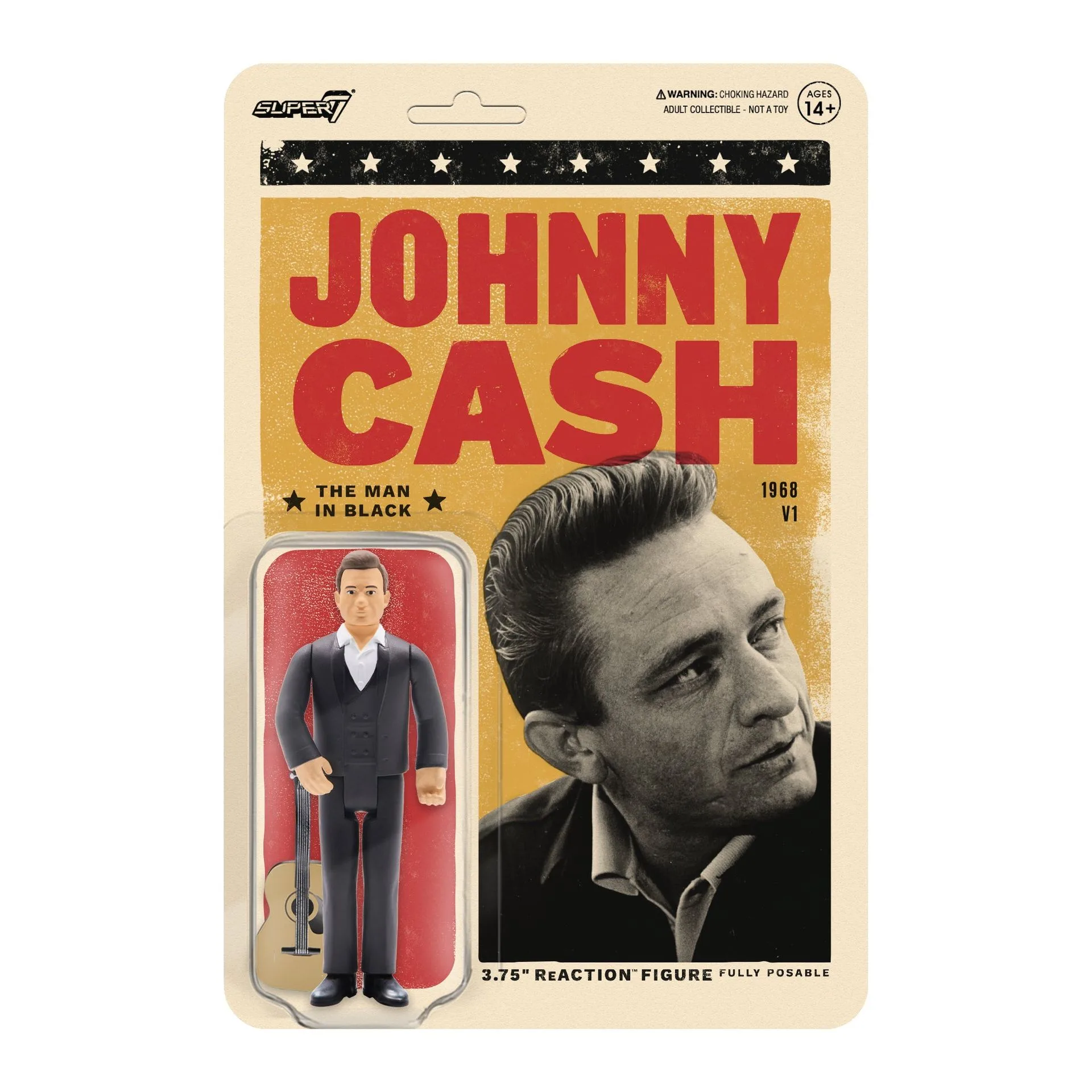 Johnny Cash ReAction Figuur - The Man In Black