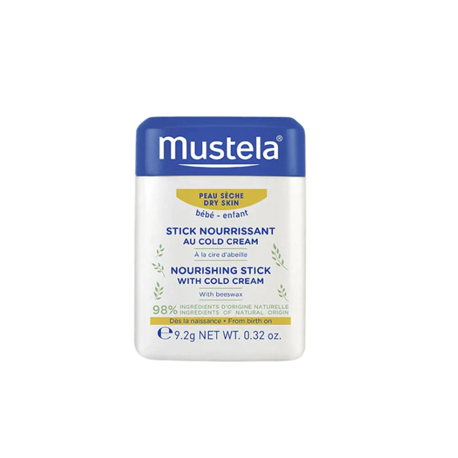 Mustela Nourishing Stick with Cold Cream & Beeswax for Dry Skin