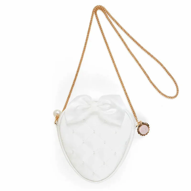 Pochette de ombro My Melody branca com morango