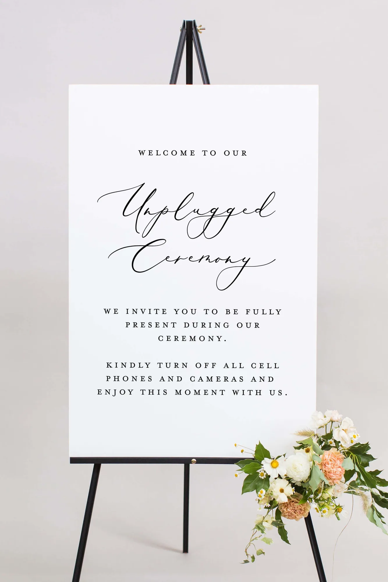 Unplugged Wedding Signs | The Madison