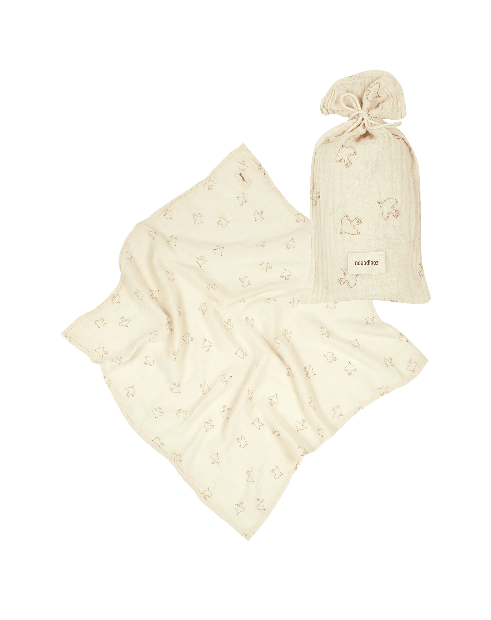 Swaddle in washed double muslin Wabi-Sabi