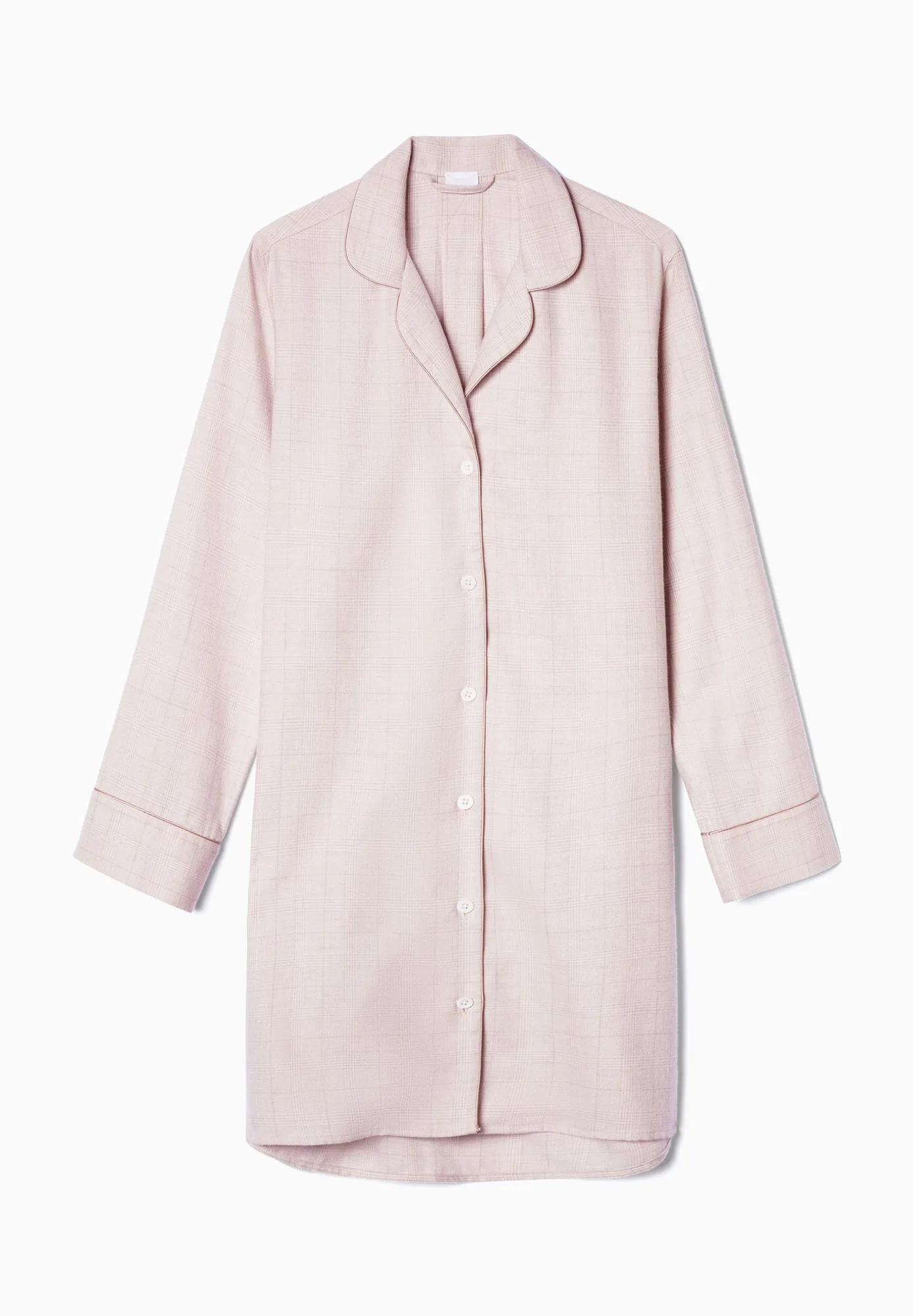 Cozy Flannel | Sleepshirt langarm - pink check