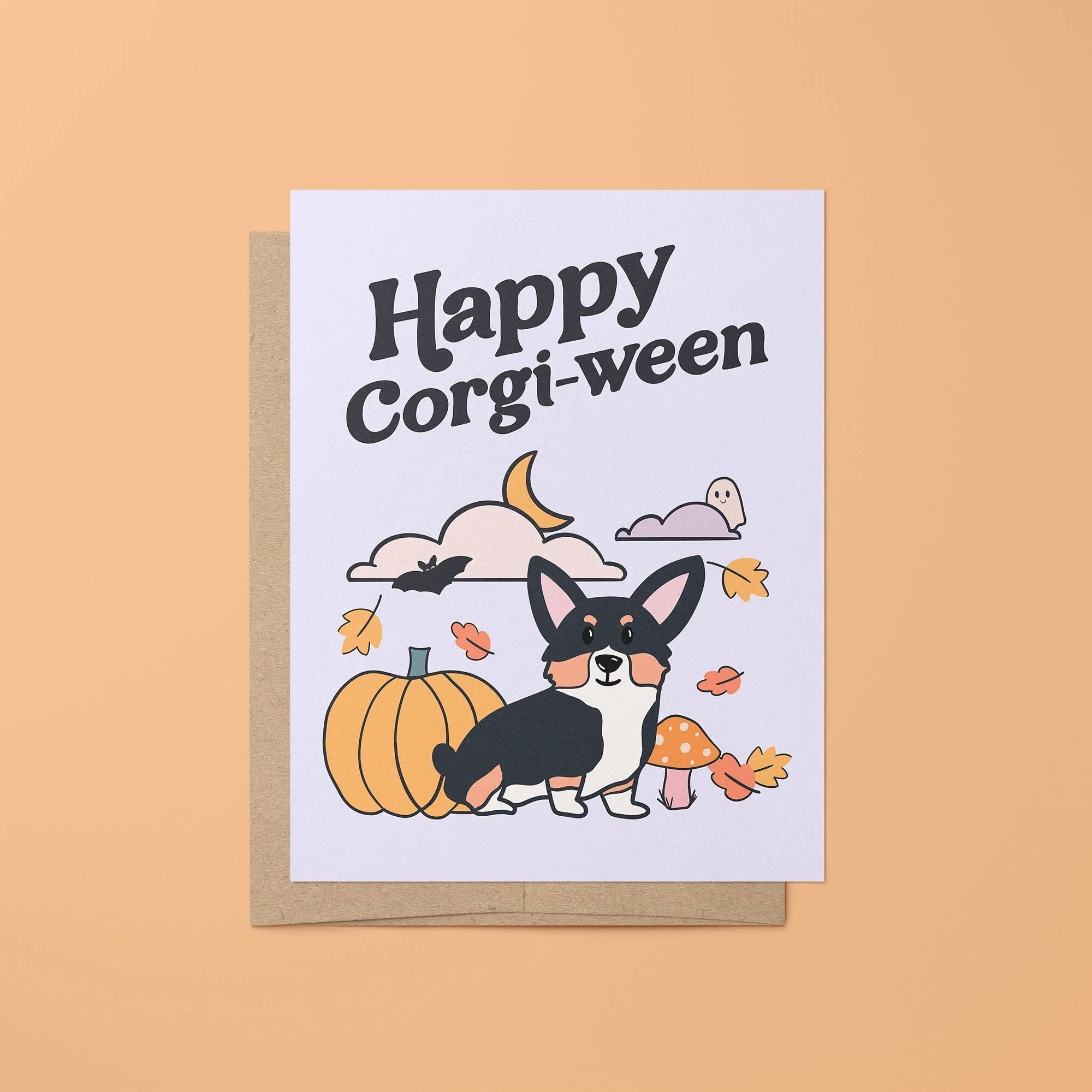 Corgi-ween greeting card