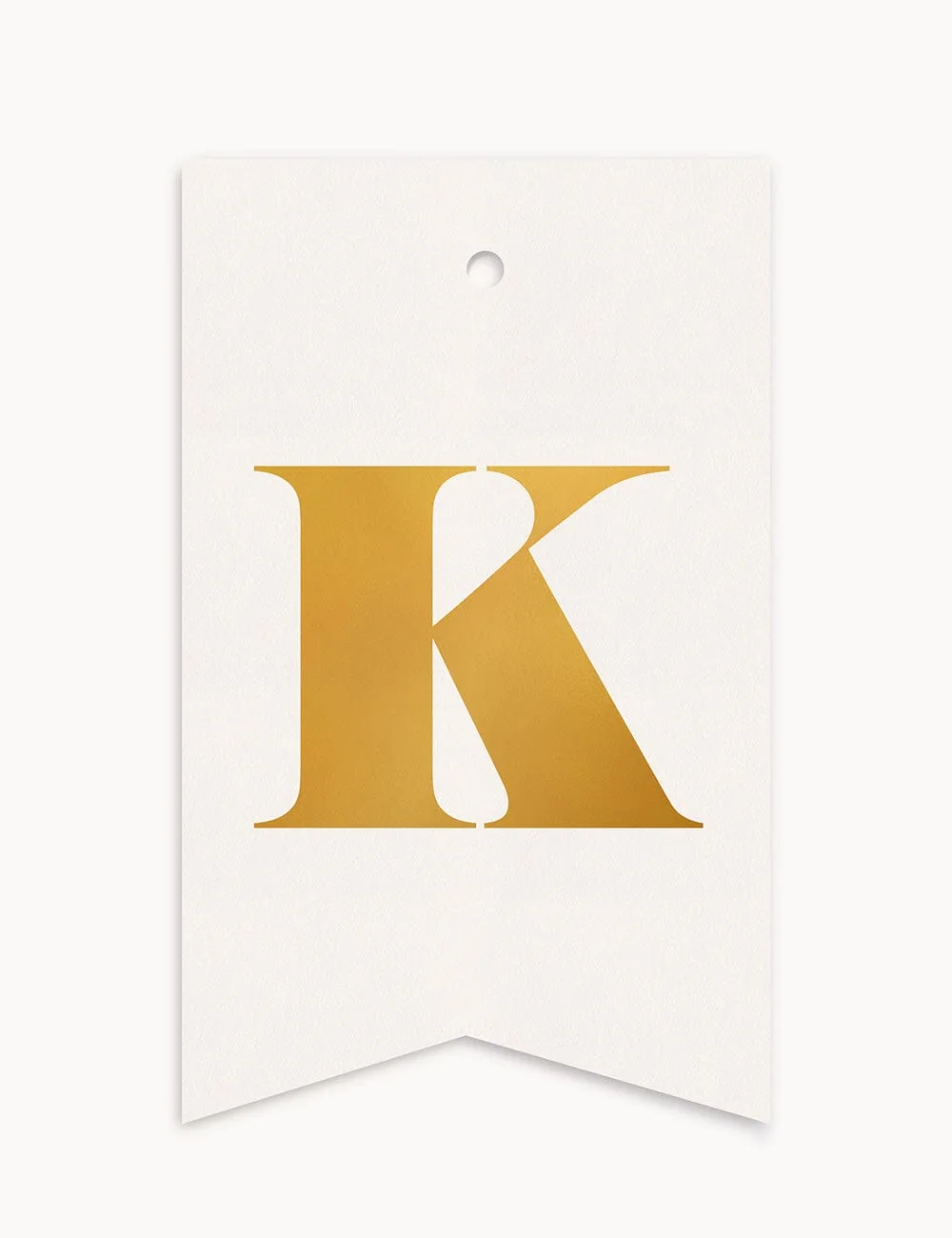 K - Etichetta regalo alfabeto