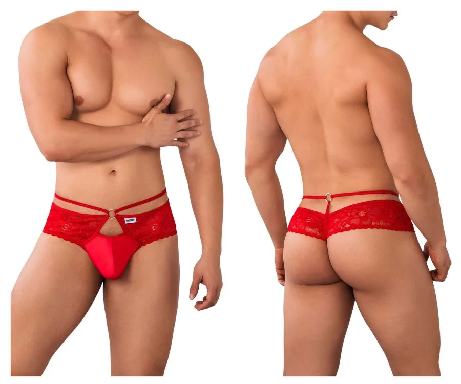 CandyMan Men's Underwear 99647 Lace Thongs Color