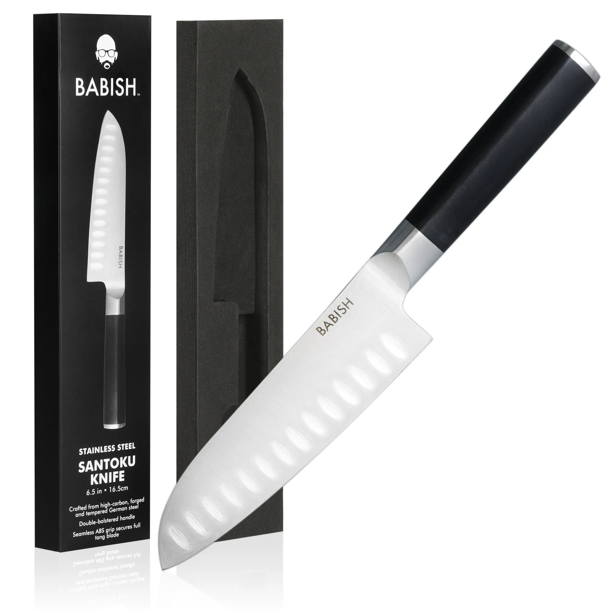 Babish High-Carbon 1.4116 German Steel 6.5" Santoku Knife