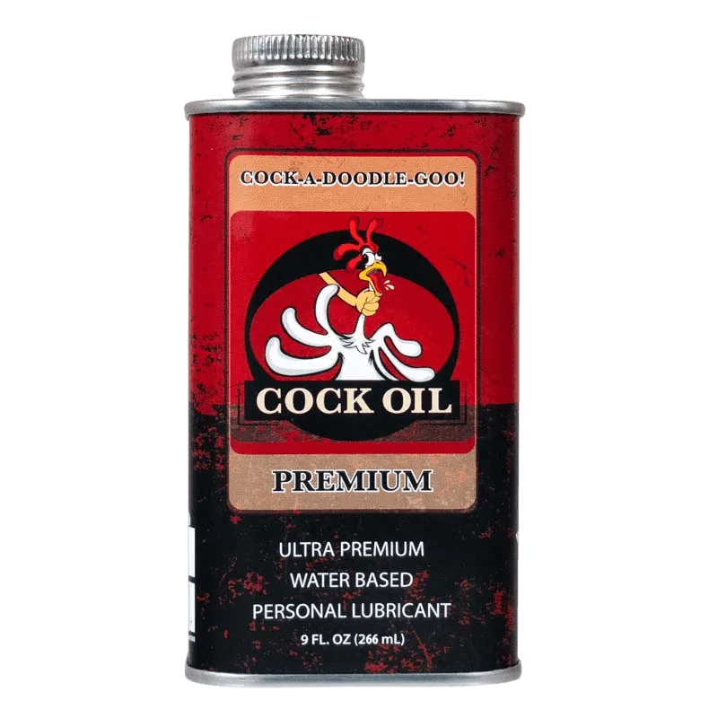 Cock Oil Water-Based Lubricant – Metal Can with Inner Plastic Liner 9 oz