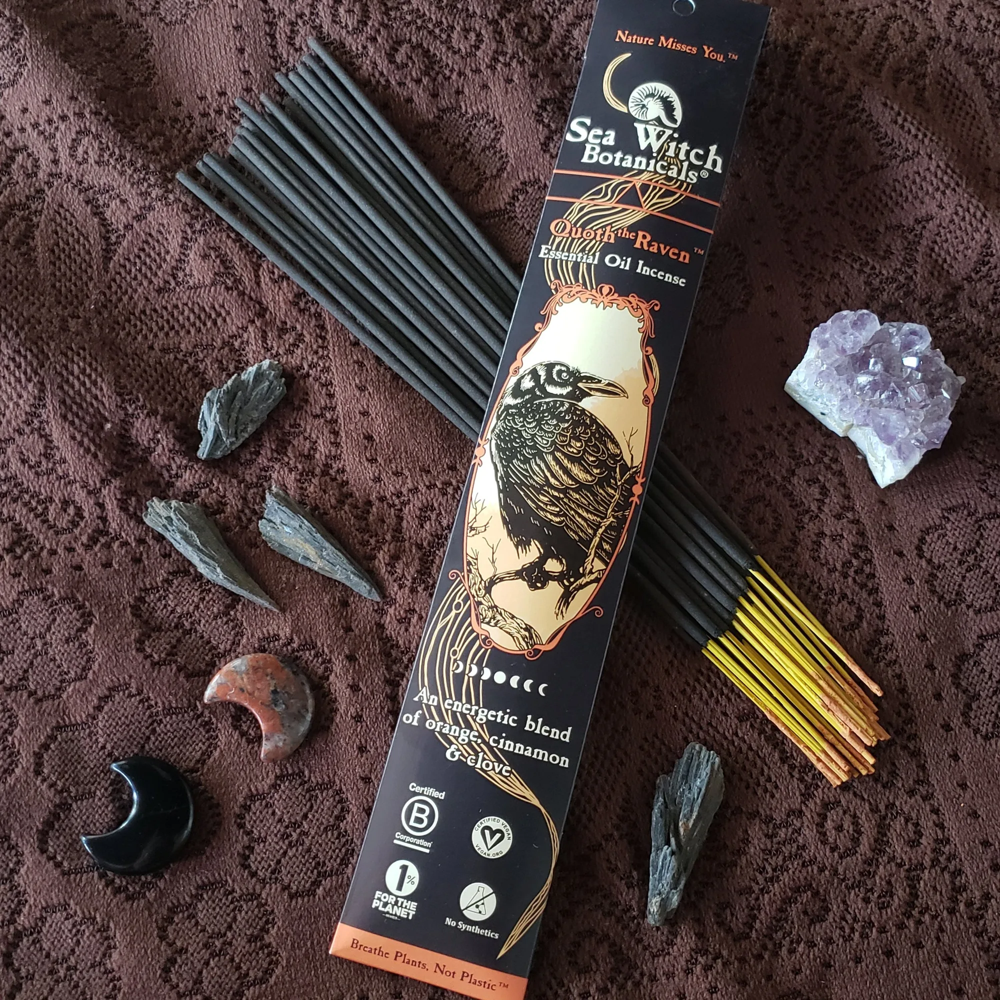 "Quoth the Raven" Orange, Cinnamon, and Clove Incense