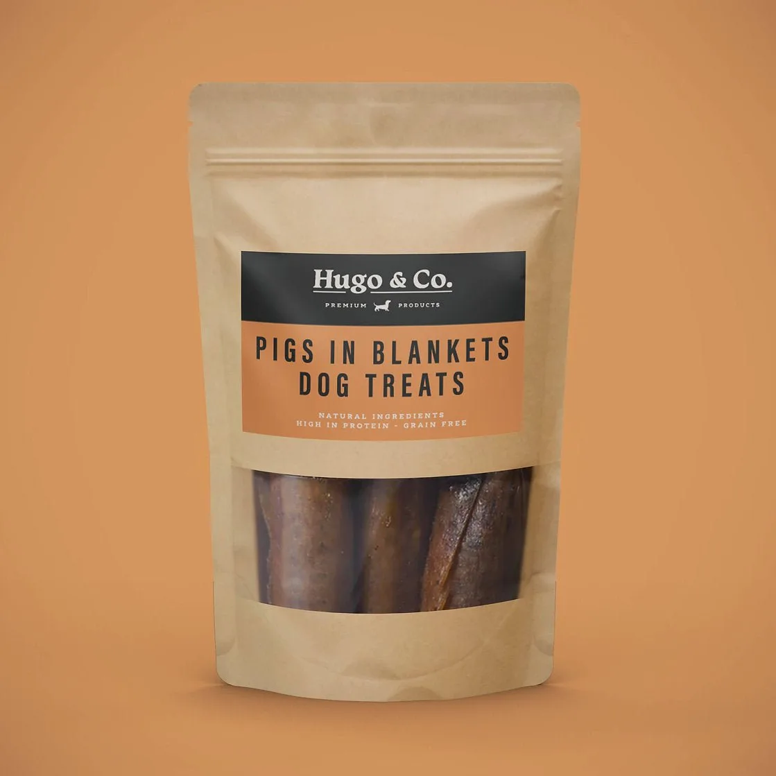 Dog Treats - Pigs in Blankets - 80g Hugo & Co.