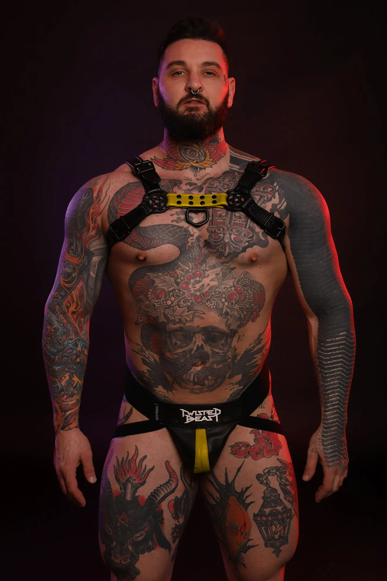 Beast Jock & Harness Combo Black/Yellow