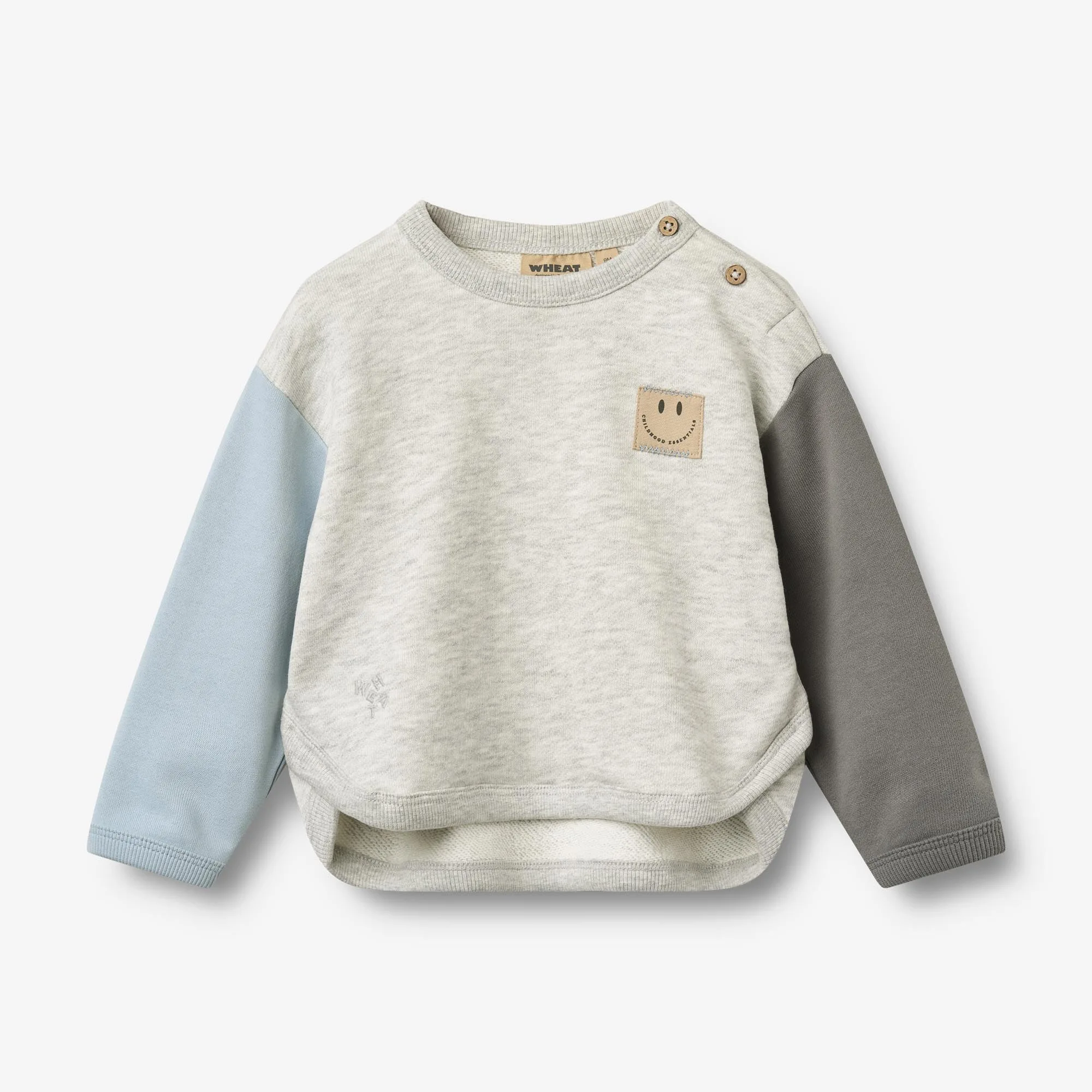 Sudadera Emery Badge - gris melange claro