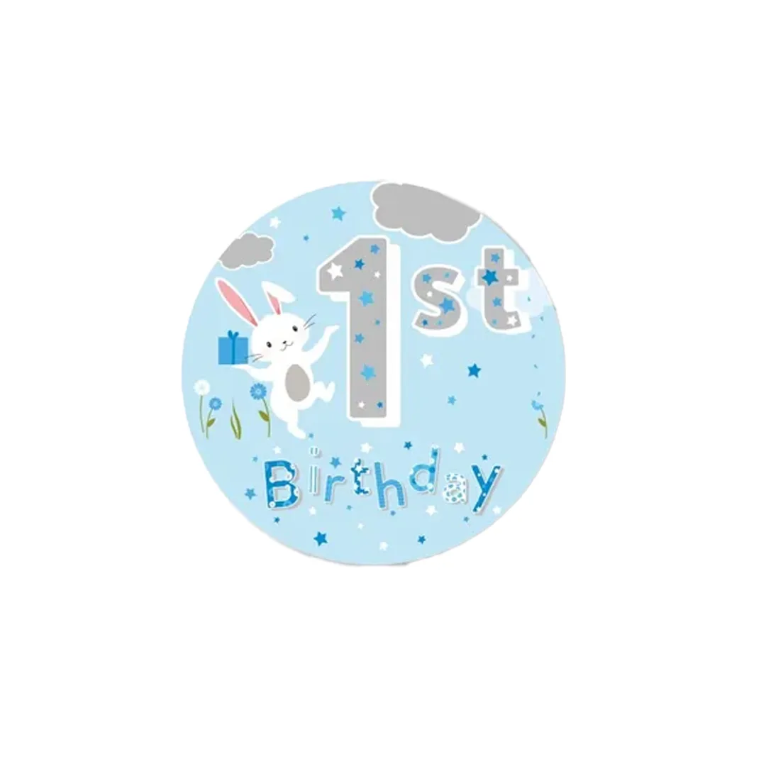 Wat schrijf je op een badge voor de 1e verjaardag van je baby