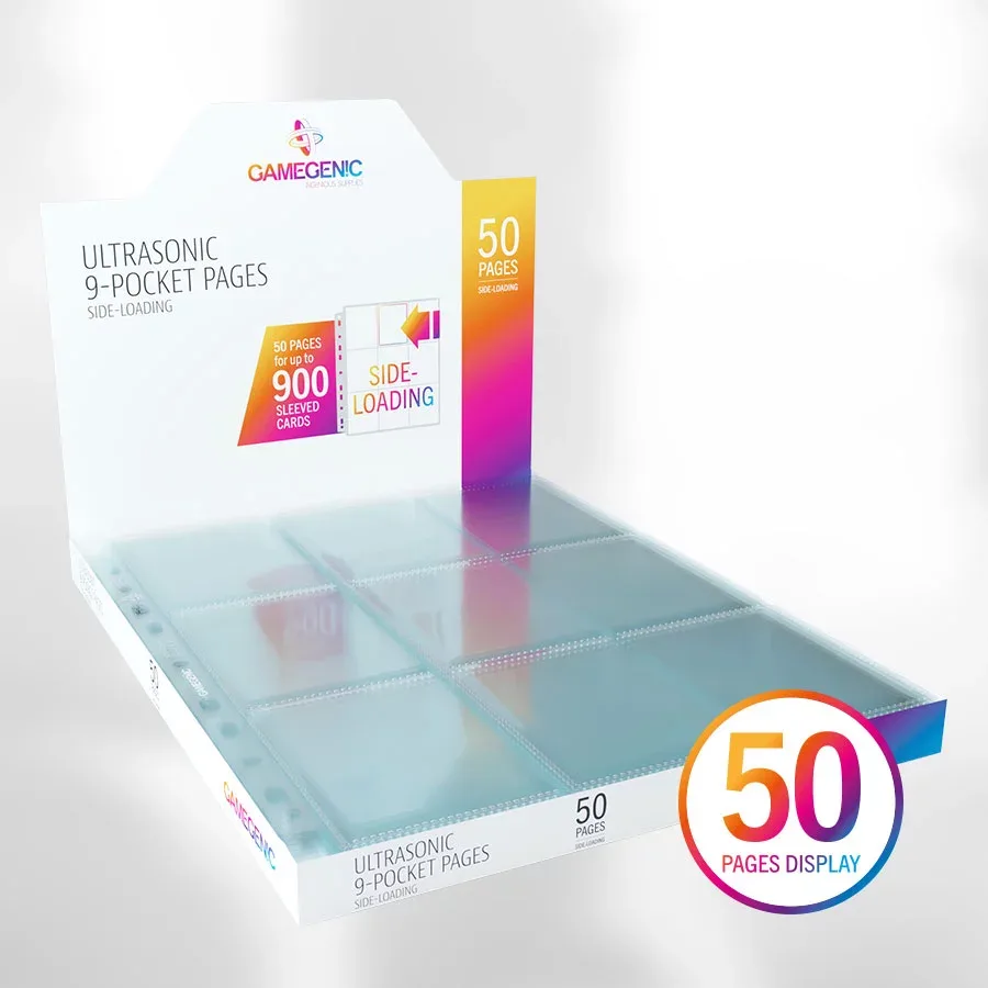 ULTRASONIC 9-POCKET PAGESSIDE-LOADING (50 pages display)
