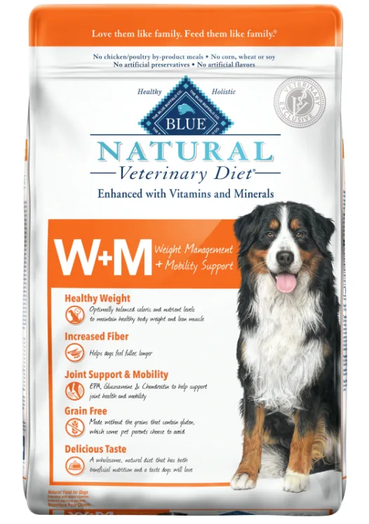 Blue Natural W+M: Weight Management vs Mobility Support Dog Food