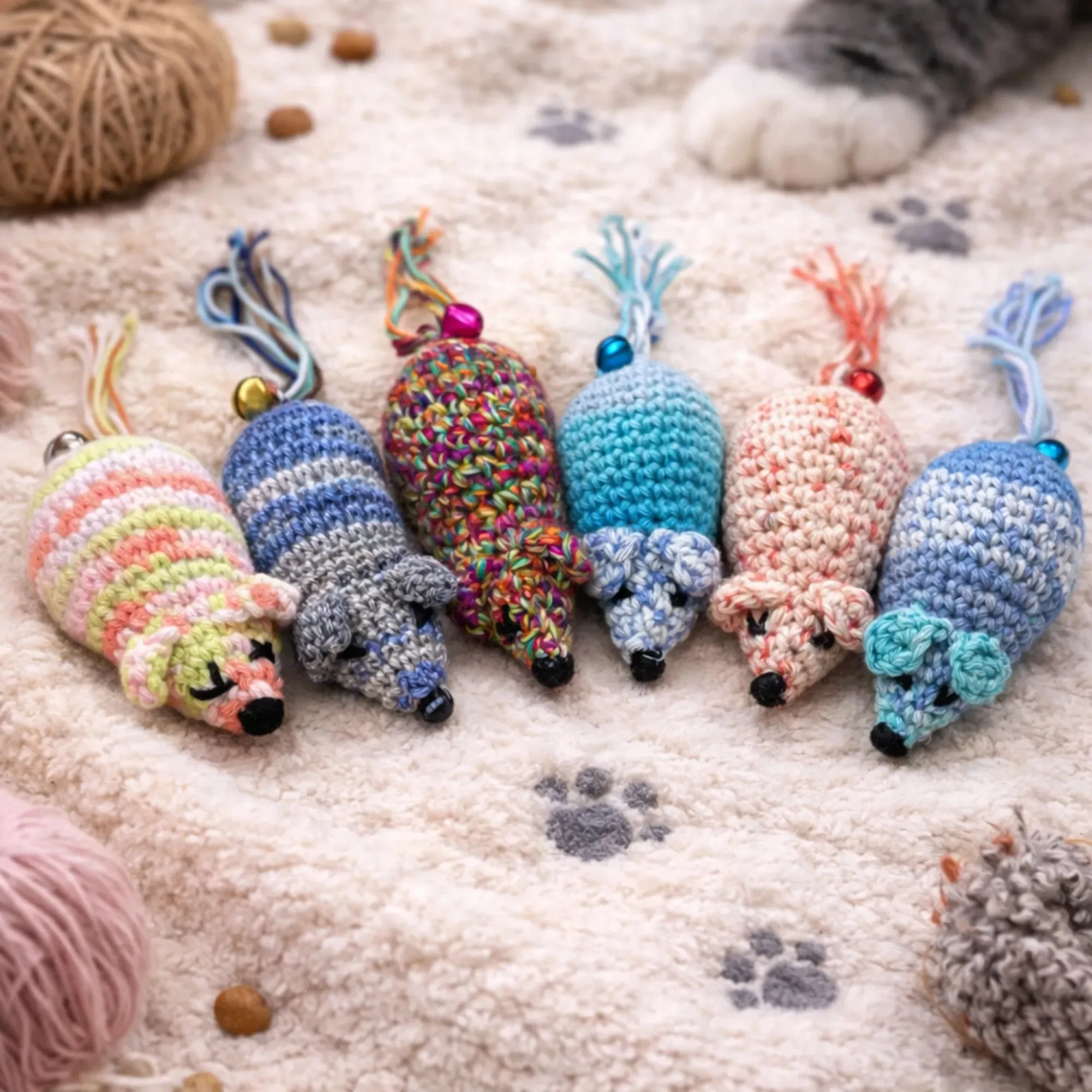 Handmade Catnip Mouse Toy