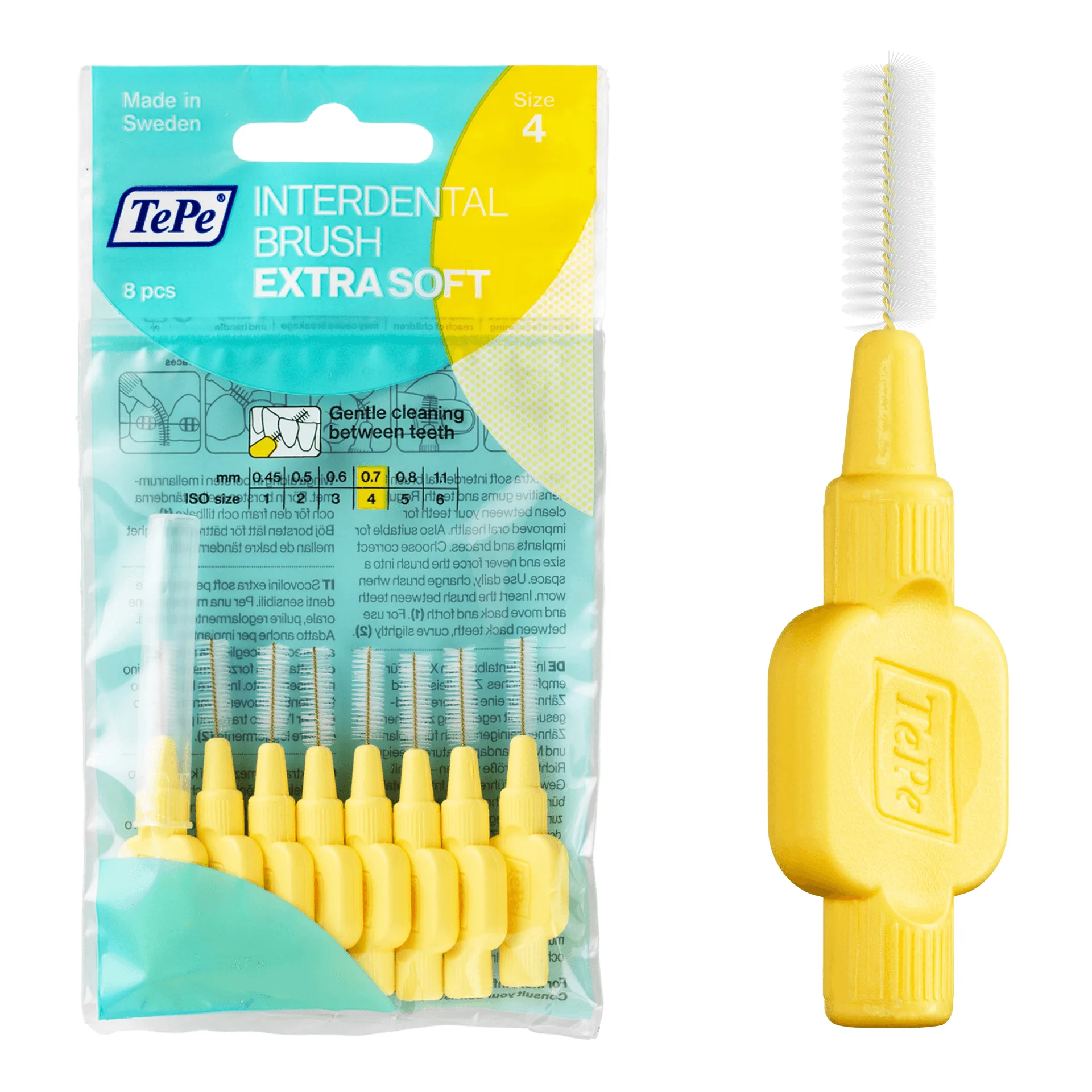 TePe® Mezizubní kartáčky Extra Soft žlutá - 0,7 mm (ISO 4)