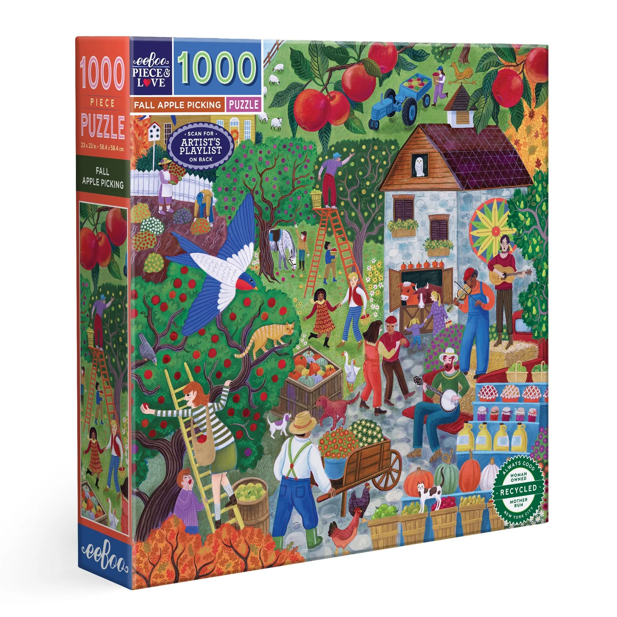 Fall Apple Picking 1000 Piece Puzzle
