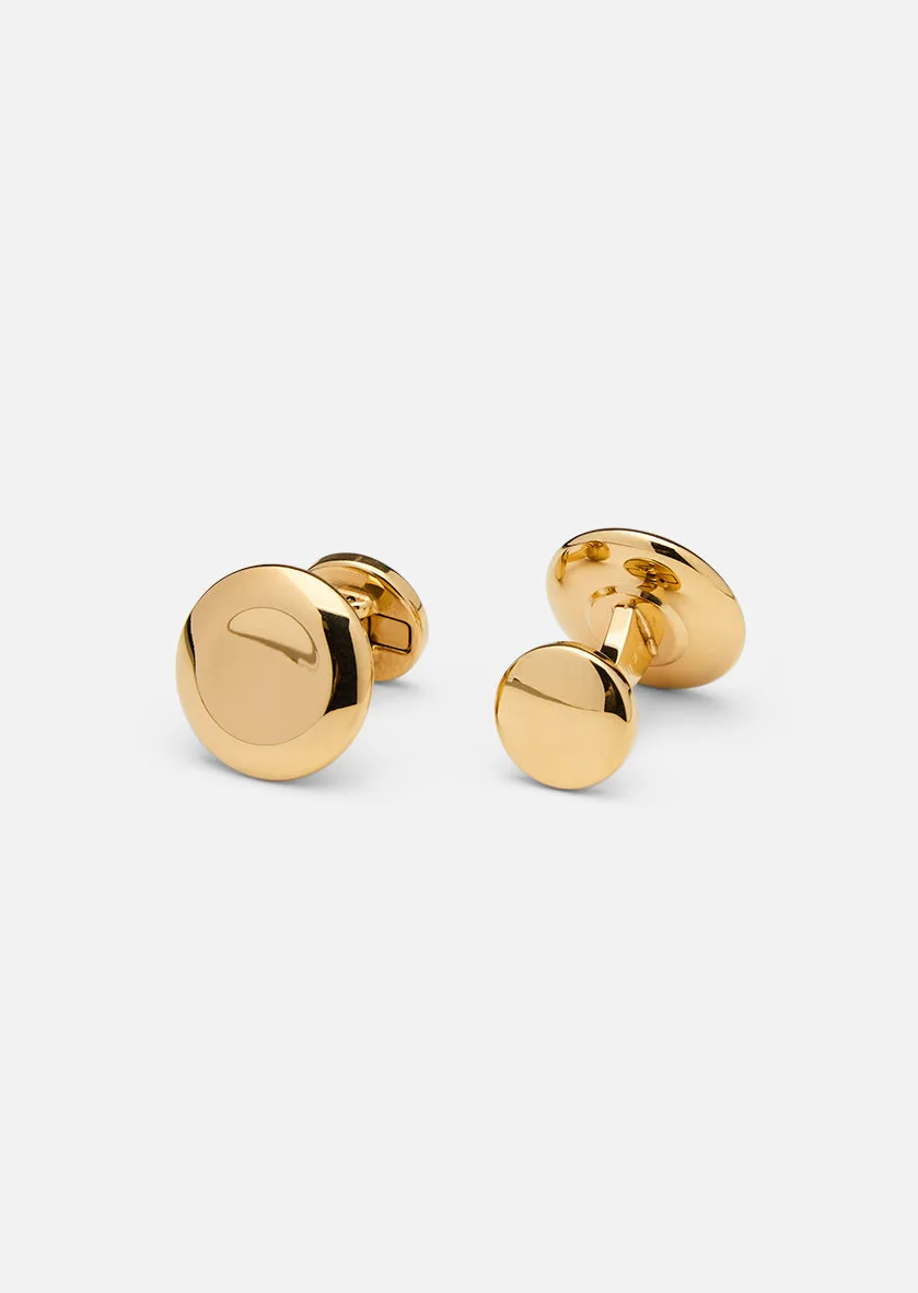 Punto Manschettknappar - Gold Plated
