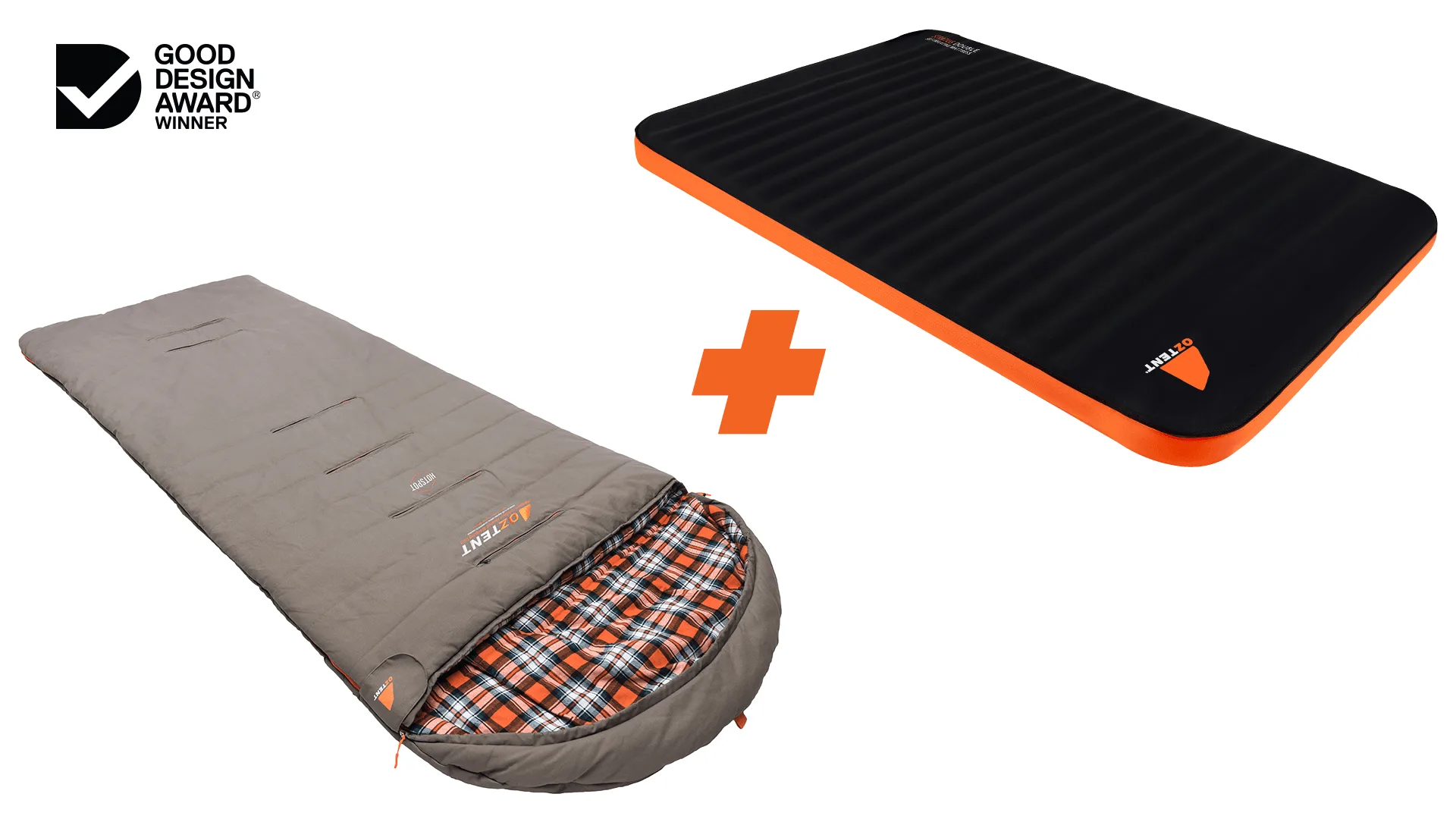 Oztent Stratus dubbel matras en HotSpot XL: Kampeer slaapopstelling