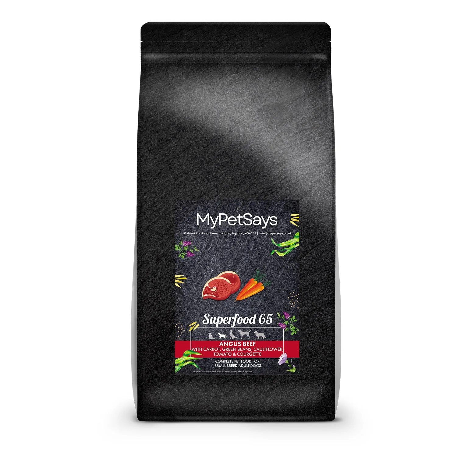 Superfood 65 Small Breed Adult Dog Food - Angus Beef