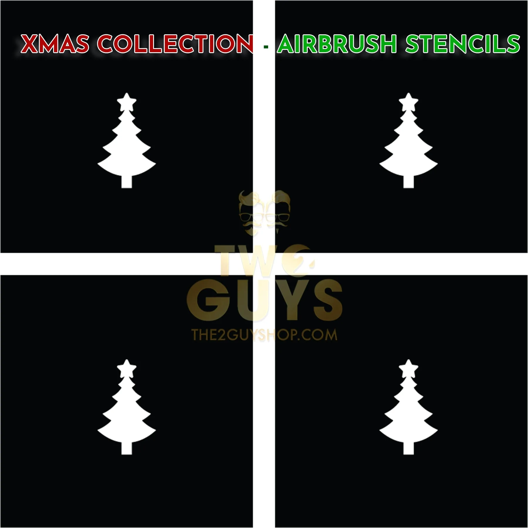 Ornament vs. Xmas Tree Airbrush-Schablonen: Welches Weihnachtsdesign