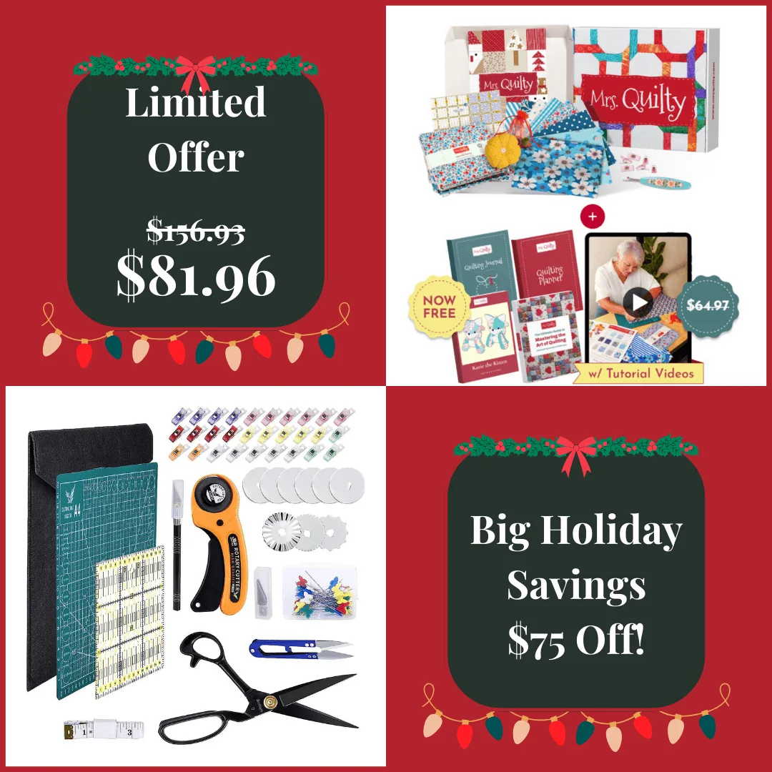 104-Piece Quilting Set: Perfect for Beginners (ImagesBf)