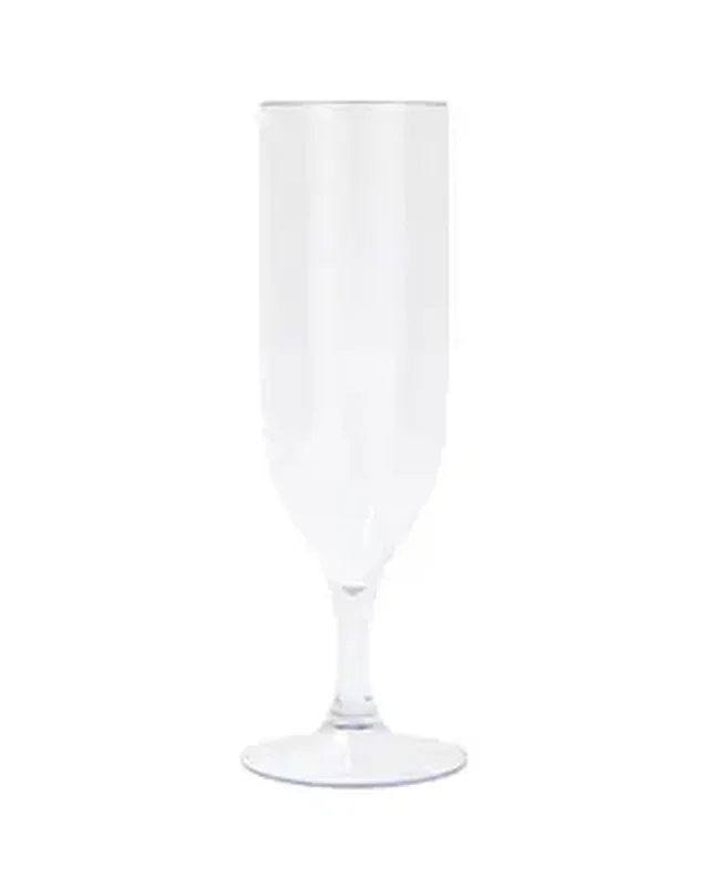 Copas de Champán de Plástico Reutilizables Transparentes Semi (2 uds)