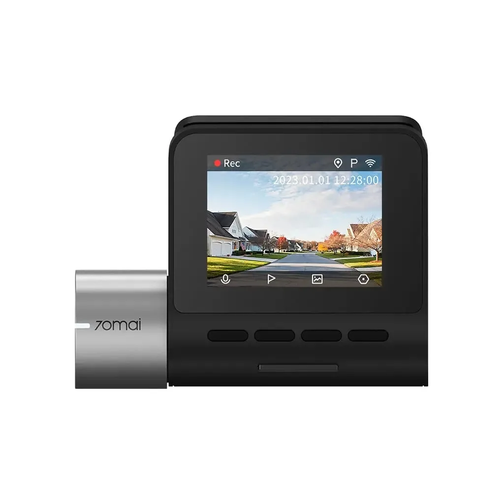 70mai Dash Cam A500S 2.7K HD with 2-Inch Screen & Dual-Channel Supported