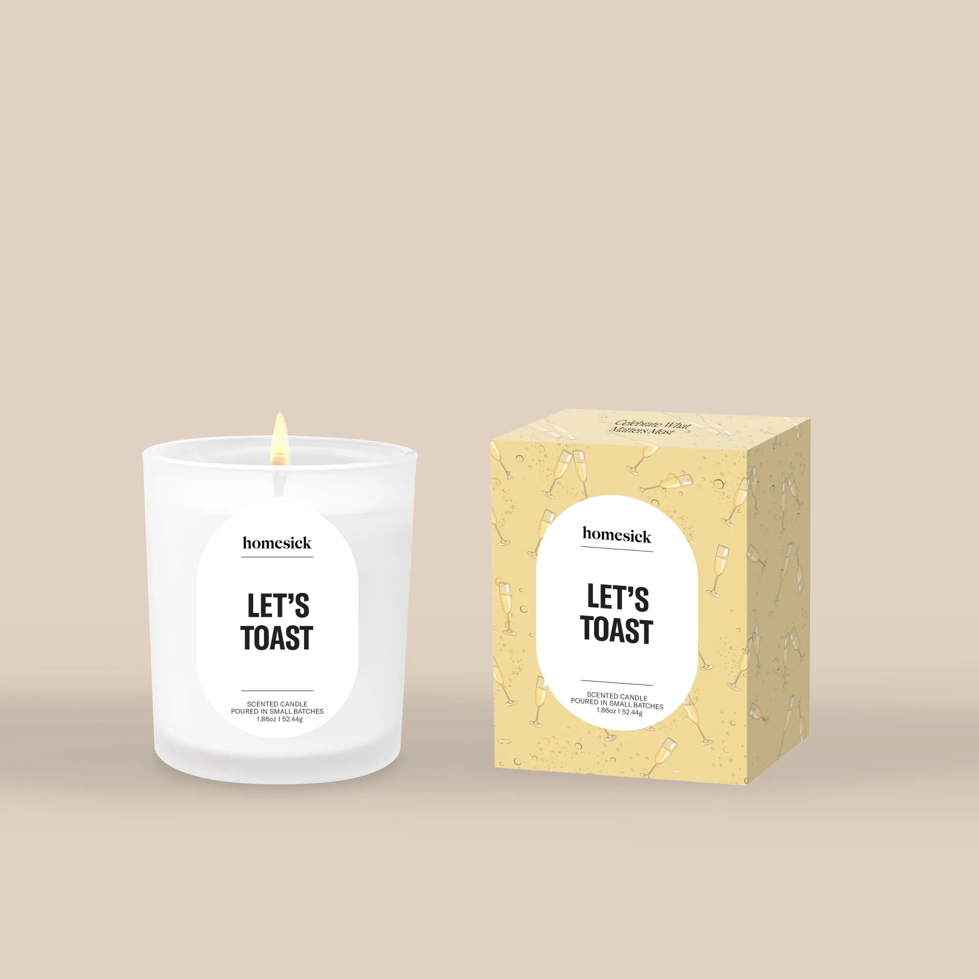 Let's Toast Mini Candle: Perfekt för firanden och presenter
