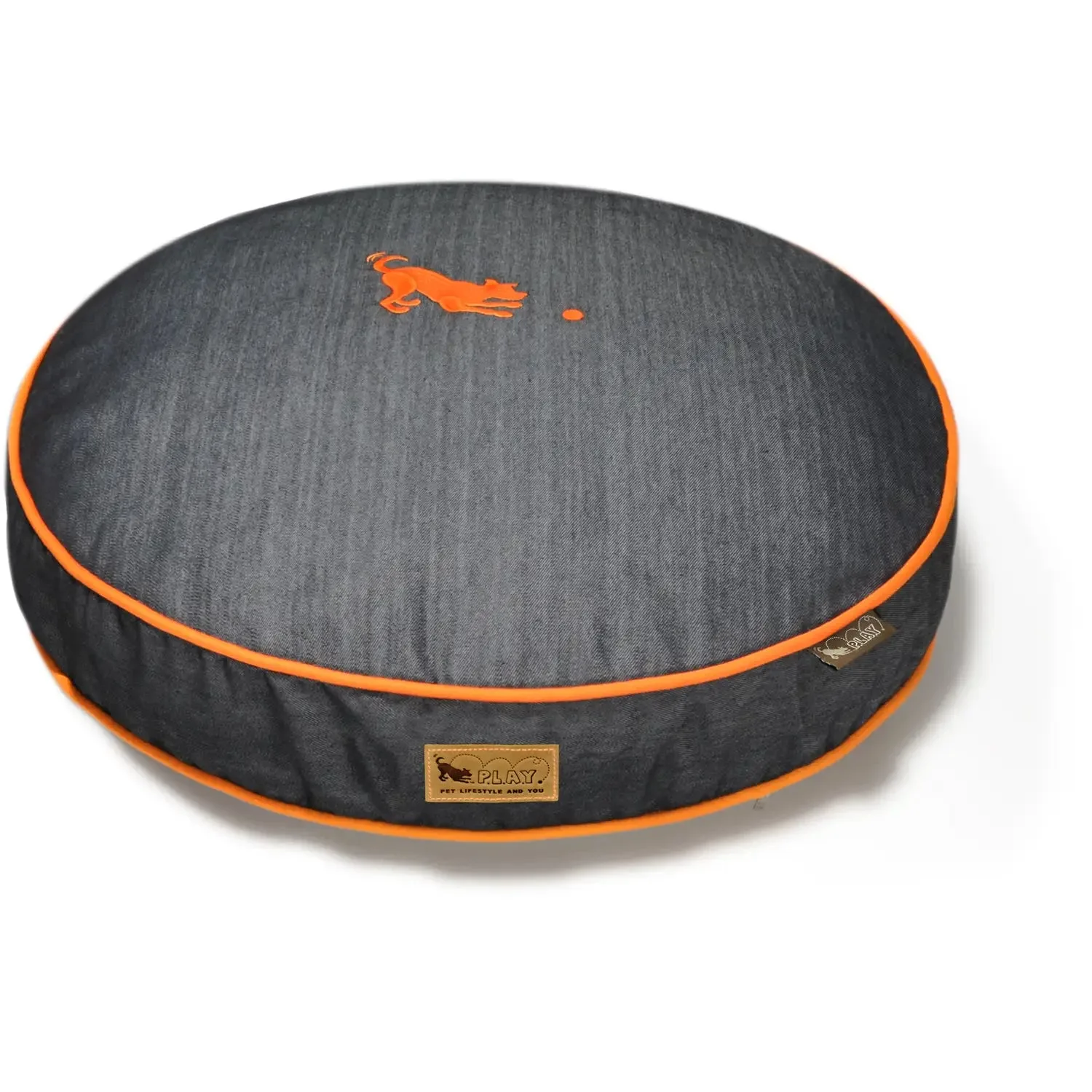 Cama Redonda de Mezclilla para Perros Pet Play