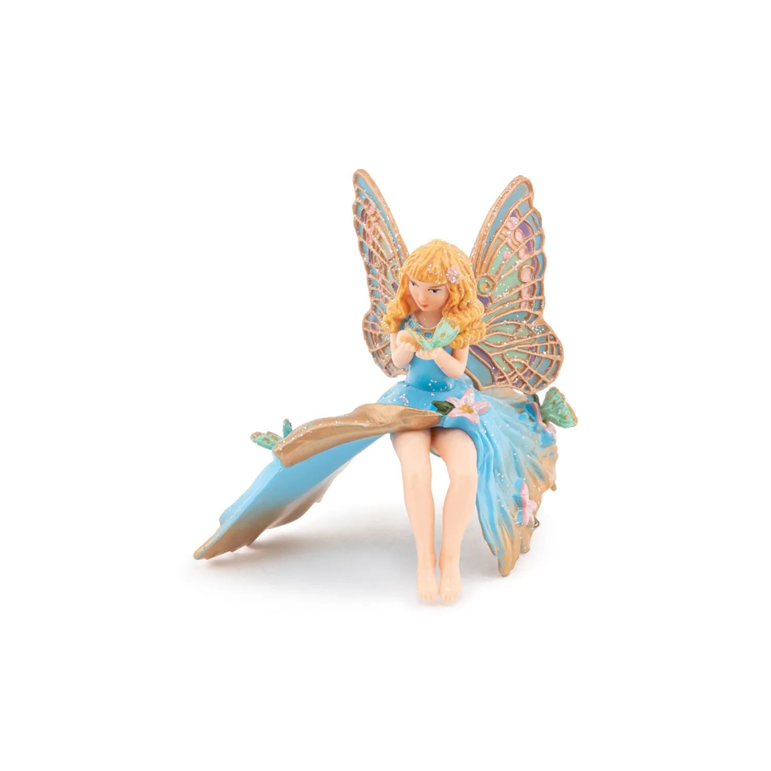 Blaue Elfenkind-Figur