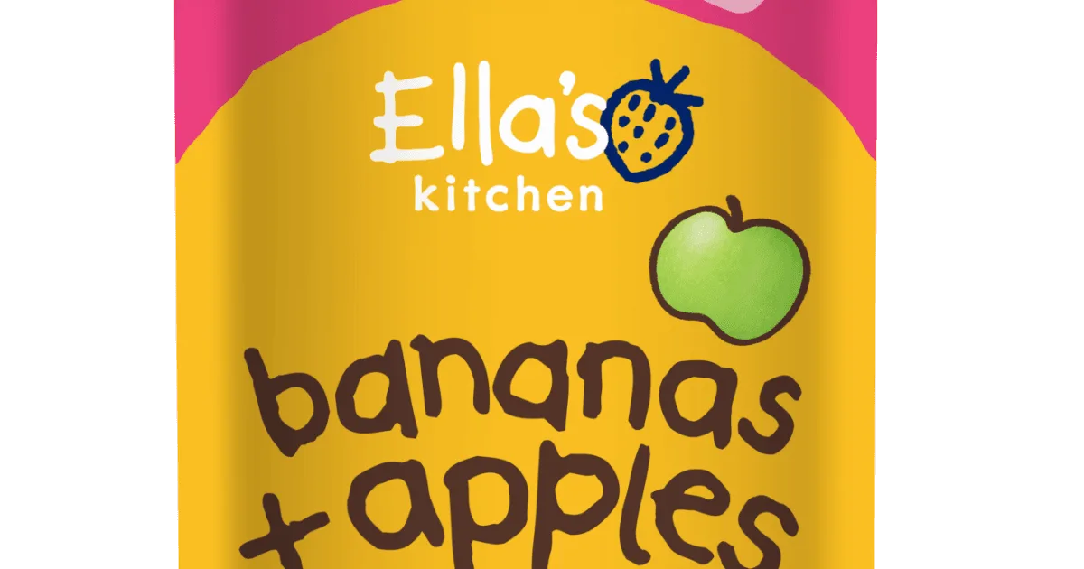 Bananas + Apples Puree | Baby Food Pouch