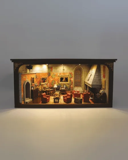 Exposez votre diorama de la salle commune Gryffondor de Harry Potter