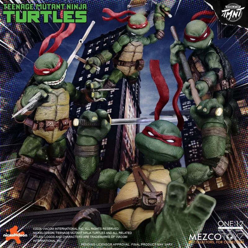 PRE-ORDER Mezco One:12 Collective Teenage Mutant Ninja Turtles Boxed Set