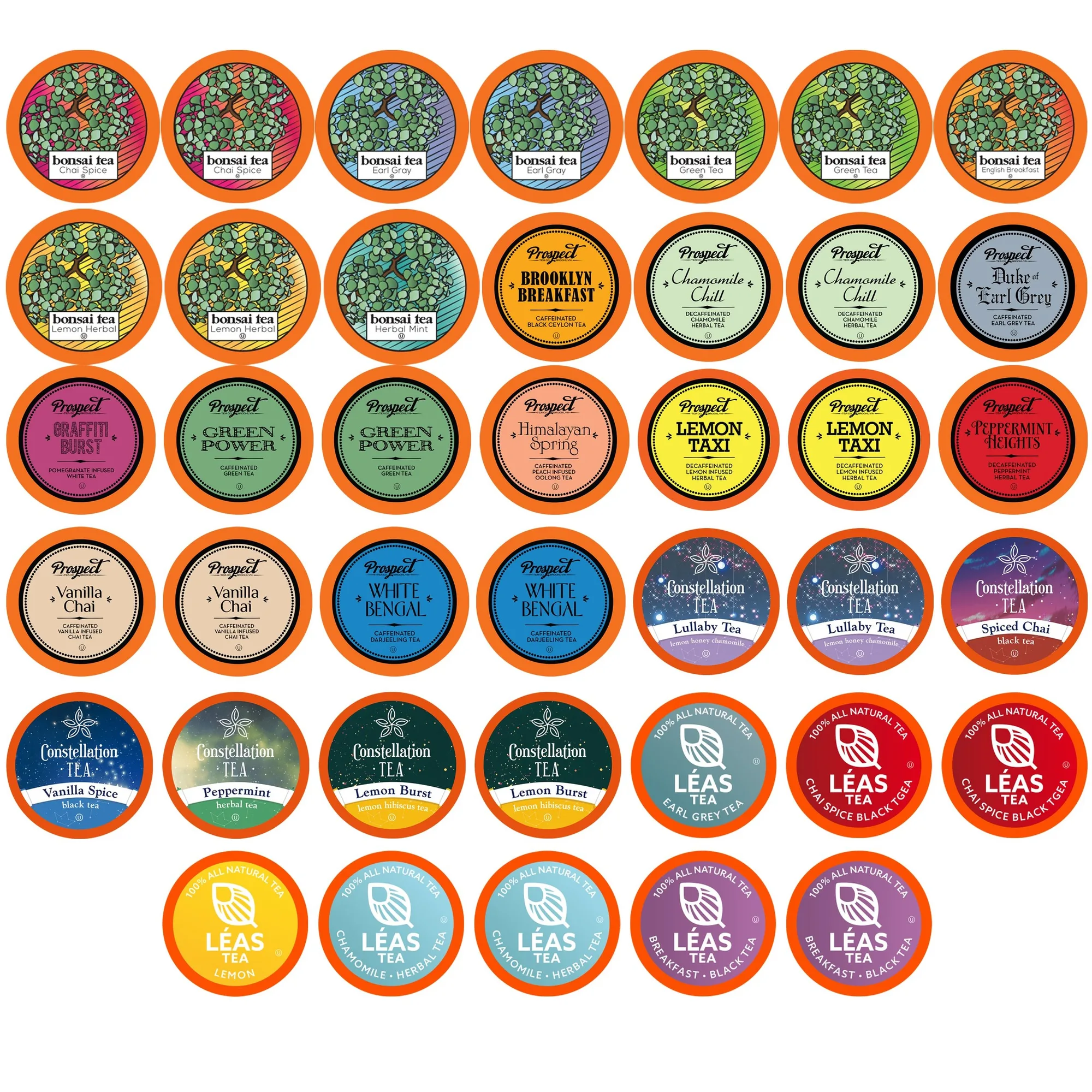 Paquetes variados de cápsulas de té: cómo elegir tus sabores