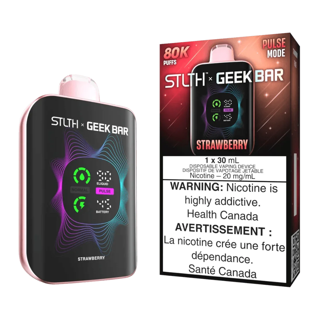 STLTH x Geek Bar 80K Disposable Vape – Strawberry