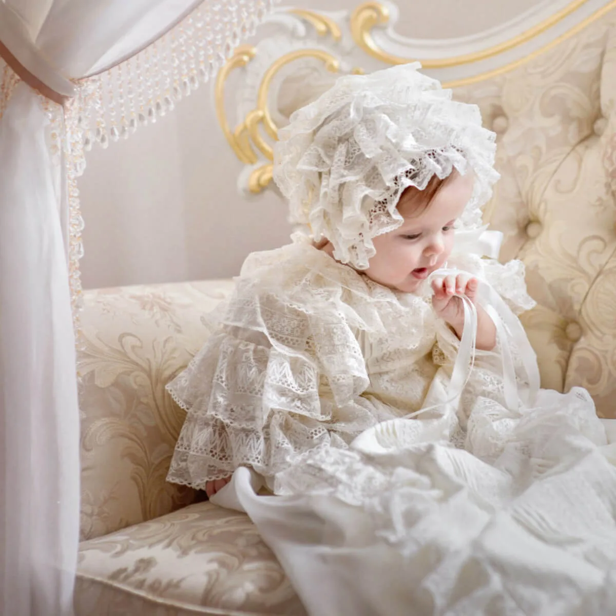How to Care for a Baby Christening Gown Set