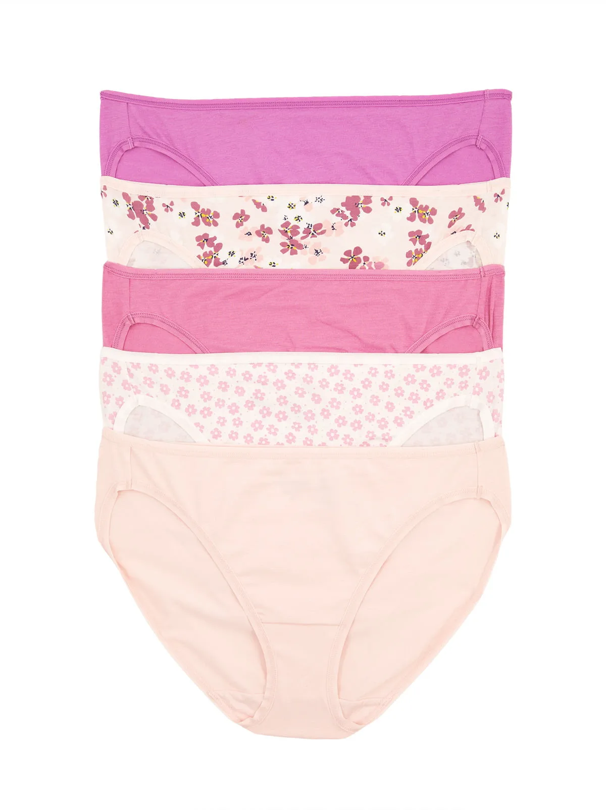 Katoen modal stretch bikini slip 5-pack