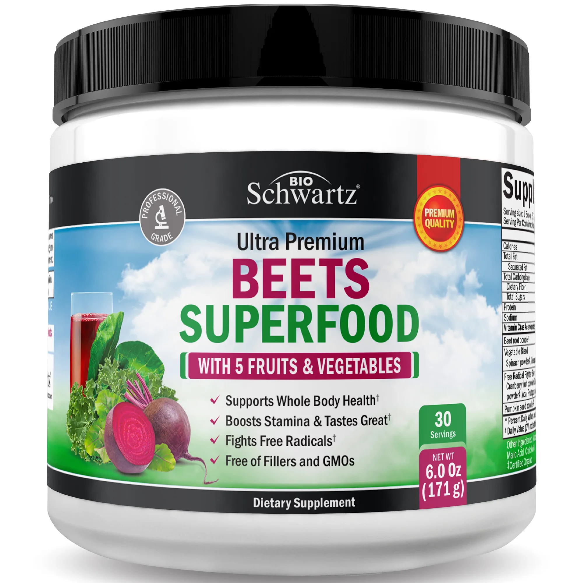 Rødbede Superfood Pulver
