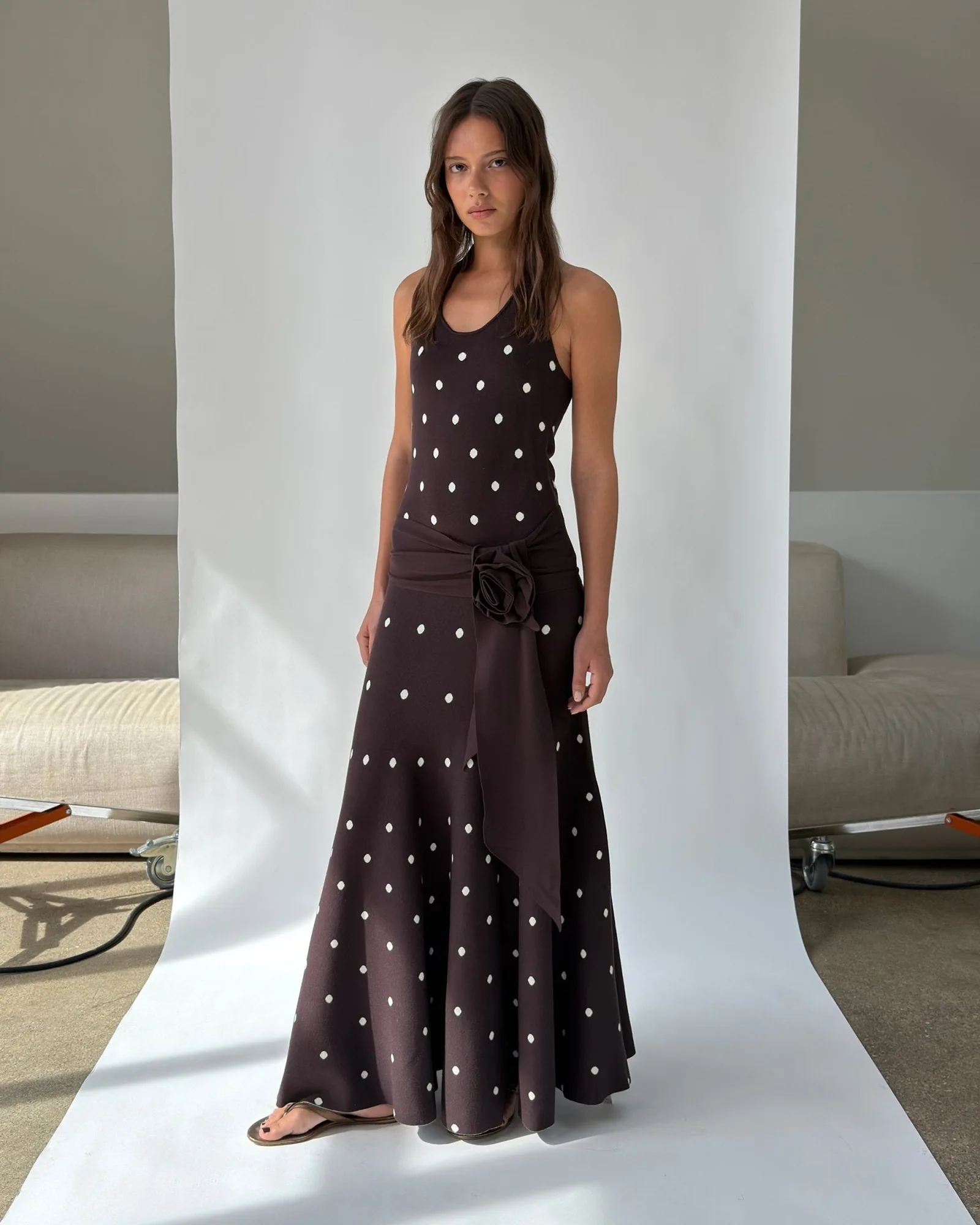 Waldorf Dress in Brown Polka Dots: Styling Tips and Care Guide