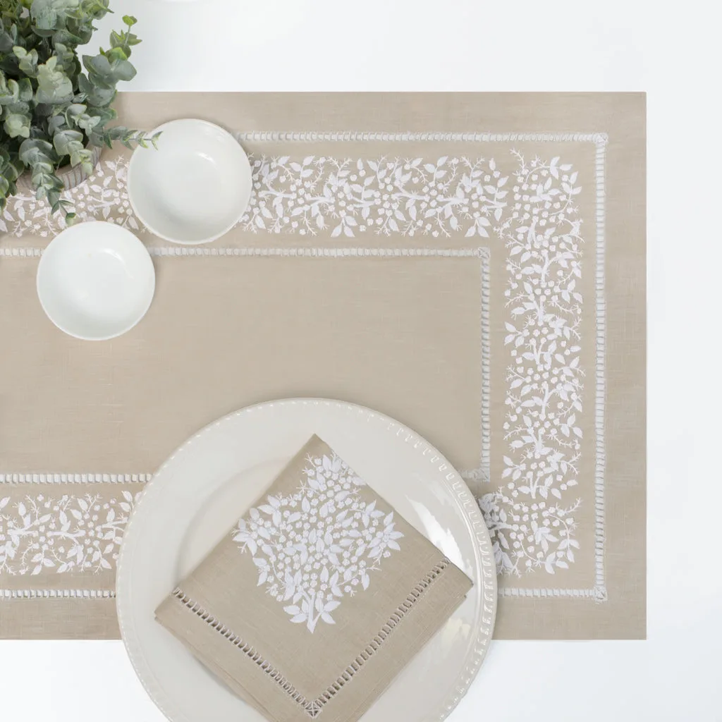 How to Style a Dining Table with Embroidered Linens
