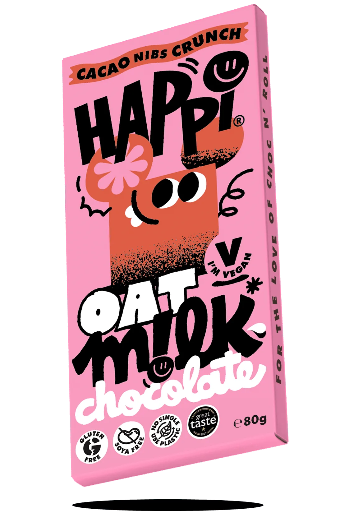 Oat Milk Cacao Nibs Crunch Chocolate Bar SRP 12 X 80g