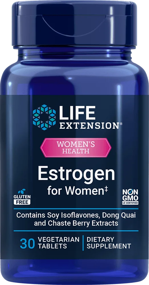 Estrogen For Women, 30 vegetarian tablets