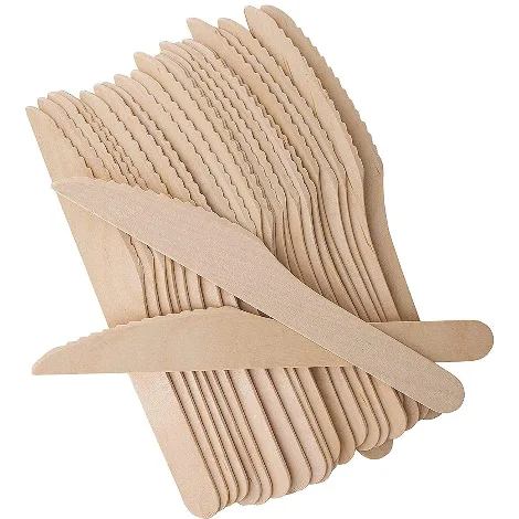 Biodegradable Wooden Knives (100)