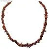 Red Jasper Tumbled Chips Necklace