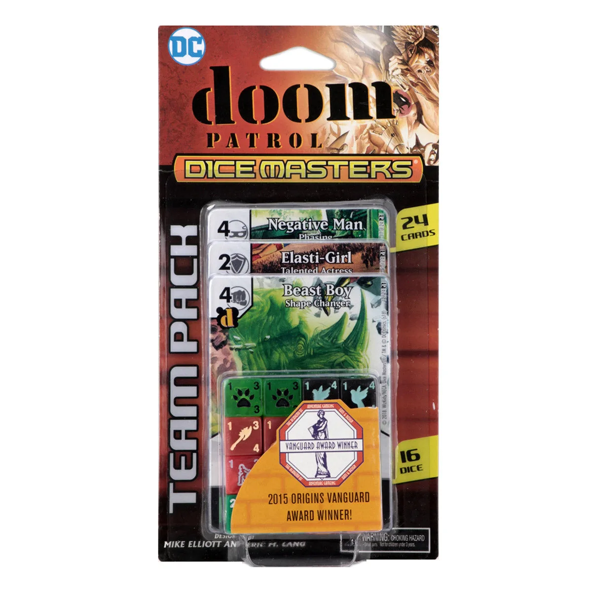 DC Dice Masters Doom Patrol Team Pack: Visão geral de cartas e dados