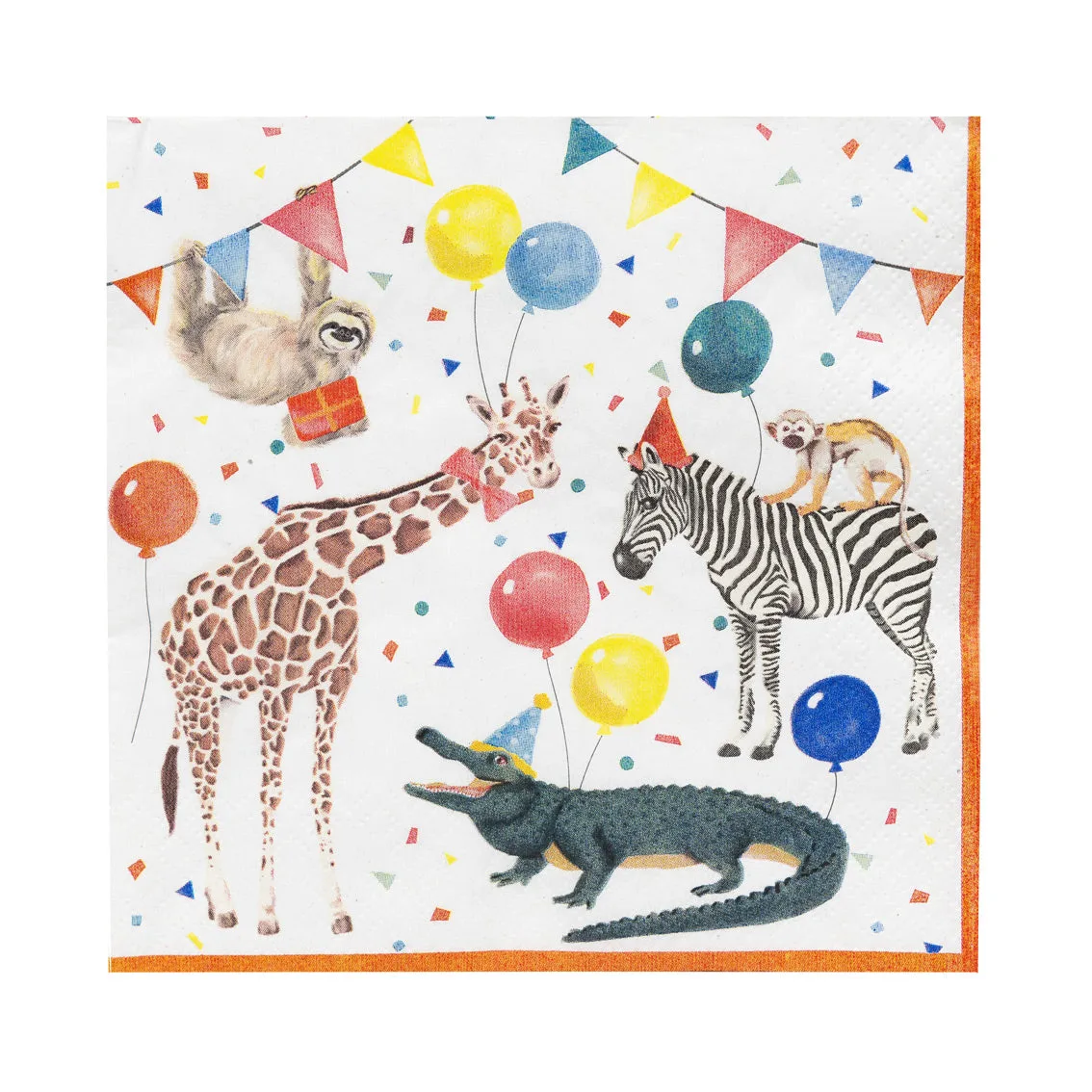 Guardanapos de papel reciclado Party Safari - Pack de 20